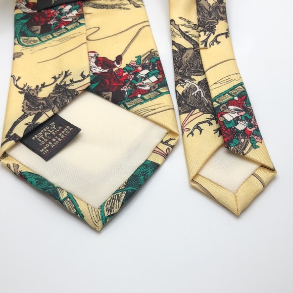 FR Ferrell Reed for J.W. Blaine’s Ltd 100% Italy Silk Tie Christmas theme. - Picture 7 of 10